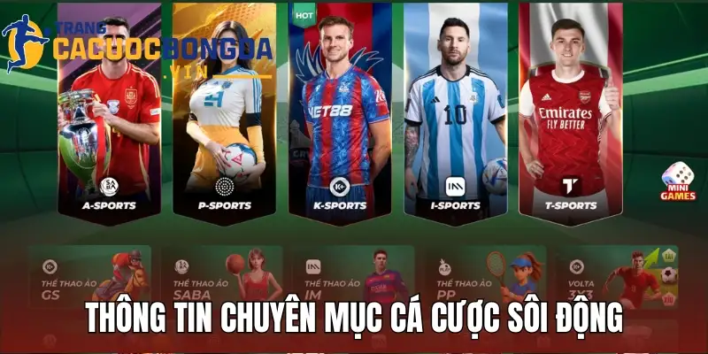 Thông tin chuyên mục cá cược sôi động hấp dẫn tại nhà cái