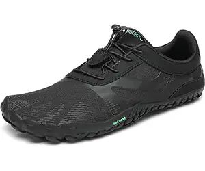 Saguaro zapatillas para transicion a calzado minimalista unisex, barefoot, color negro