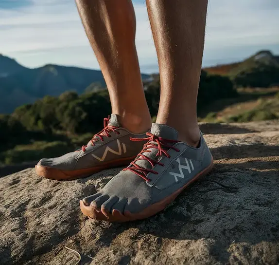Uso de calzado minimalista en terreno montañoso